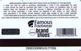 Discover the latest styles of brand name shoes & accessories for men, women & kids. Gift Card Many Small Logo Famous Footwear United States Of America Logo Col Us Ff 014