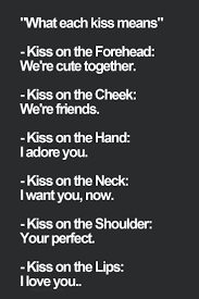 While women are wired emotionally, men evaluate a date rationally. Image Result For What Each Kiss Actually Means First Love Quotes Kiss Meaning Love Quotes