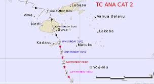 Fiji does experience a wet weather season from november to april, however these brief, heavy showers are localised. Fiji Meteorological Service On Twitter Severe Weather Update Tropical Cyclone Ana Category 2 Tropical Depression 07f Td07f
