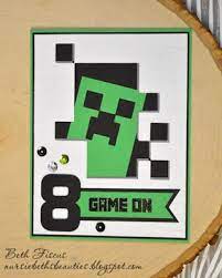 All you need to have is the desire to do it. Creeper Birthday Card Minecraft Birthday Card Birthday Cards For Boys Homemade Birthday Cards