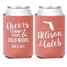 Personalized Can Coolers Many Cold Beers Wedding Favors Beer Koozie Wedding Beer Wedding Favors Wedding Huggies