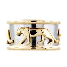 Panthére de cartier yellow gold bracelet (panther) valentines unboxing. Cartier Panther Band Ring In Two Tone Gold 1stdibs Com Panther Ring Cartier Panther Ring Cartier Panther