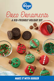 Don't bother trying kroger or whole foods on december 25th. Oreo Ornaments Kroger Recipe Christmas Snacks Cookies Recipes Christmas Christmas Sweets