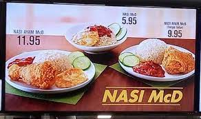 Mau tau nama produk lokalnya? Nasi Mcd Menu Is Now In Mcdonald S Malaysia Miri City Sharing