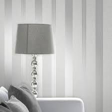 Silver Grey Wallpaper Various Designs Luxury Glitter Metallic Modern Shiny Ebay Striped Wallpaper Striped Wallpaper Living Room Silver Grey Wallpaper
