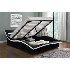Do you suppose california king platform storage bed appears to be like nice? Kingway Furniture Hayton Led Storage Platform California King Bed In Black White Walmart Com Walmart Com