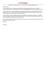 A reference letter may inform the reader of a person's career, academic, of ethical strengths. Professional Farmer Cover Letter Examples For 2021 Livecareer