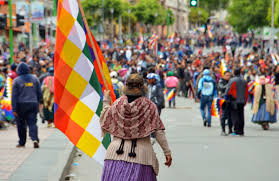 Find images of bolivia flag. Militias In Bolivia Are Burning The Indigenous Flag In Public Plazas