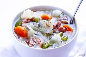 Ham And Cabbage Soup Recipe Recipe Ham And Cabbage Soup Ham And Cabbage Cabbage Soup Recipes