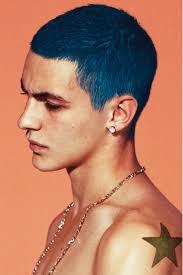 Men Hairstyles Men Hair Color Portrait Blue Hair