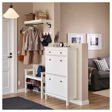 Hemnes Shoe Cabinet With 2 Compartments White 35x50 Ikea In 2020 Hallway Storage Shoe Storage Bench Ikea Hallway Shoe Storage Bench