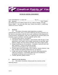 Simple Interior Design Contract Template