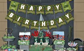 Army party supplies at amazon; Amazon Com Camouflage Birthday Banner Party Decorations Camo Hero Army Soldier Birthday Party Bunting Banner Military Birthday Party Supplies Toys Games