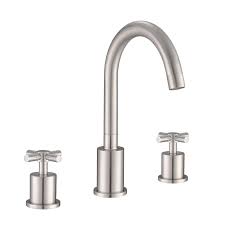 Shop our wide selection of bath sink faucets from the best brands, available in a variety of styles and finishes to match your bath decor. Ancona Prima 3 8 In Widespread 2 Handle Bathroom Faucet In Brushed Nickel An 4308 The Home Depot Widespread Bathroom Faucet Bathroom Faucets Brushed Nickel Faucet