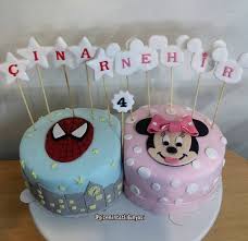 51 Begenme 4 Yorum Instagram Da Butik Pasta Kurabiye Gizemintatlidunyasi Ikizlerin Biri Minnie Mouse Biri Spiderman Pasta Cake Kids Cake Desserts