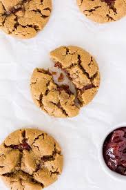 Flourless Peanut Butter And Jelly Cookies Recipe Jelly Cookies Jam Cookies Gluten Free Peanut Butter Cookies