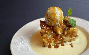Bread pudding is an old fashioned dessert that always makes it way to our table on the holidays. Bread Pudding With Creme Anglaise Menu Yard House Restaurant