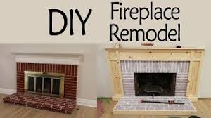Old brick fireplace makeover ideas. Diy Fireplace Remodel Pt 1 Whitewashing Brick Custom Surround Youtube