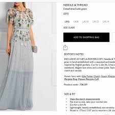 needle thread dress luxury apparel on carousell