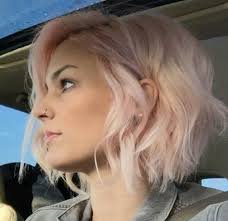 pastel pink bob love it frisuren haarschnitt haarschnitt kurz