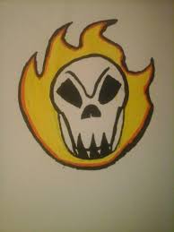 Easy Skull On Fire Drawing Fire Drawing Drawings Art