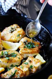Pan Fried Cod With Meuniere Sauce Eating European Recipe Fried Cod Pan Fried Fish Fried Cod Recipes