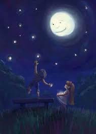 Kiss Me Under The Light Of The Thousand Stars Moon Art Art Beautiful Moon