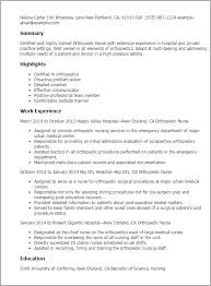 Education 2007 bachelor of science, in nursing medical colleges of northern philippines penablanca, cagayan academic scholar for the whole duration of the degree. 1 Orthopedic Nurse Resume Templates Try Them Now Myperfectresume