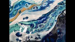 Acrylic Pour Painting Minimizing Cracks During Drying Process Youtube