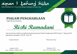 Maybe you would like to learn more about one of these? Download Piagam Pesantren Kilat Ramadhan Sd Smp Sma Maxtrimus