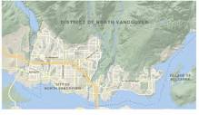 Map of the District of North Vancouver, BC. | Download Scientific ...