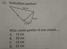 Nilai x pada gambar diatas adalah. Nilai X Pada Gambar Diatas Adalah Brainly Co Id