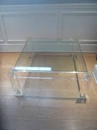 Vintage Lucite Square Coffee Table Hollywood Regency Mid Century Modern Karl Springer Acrylic Palm Beach Retr Coffee Table Square Coffee Table Lucite Furniture