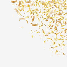 falling shiny golden confetti isolated on transparent background bright festive tinsel of gold color confetti background isolated png and vector with transpa confetti background color vector transparent background