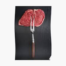 The first layer is of the cake is prime rib, the next layer is rib eye steak, and the top layer is filet. Ribeye Posters Redbubble