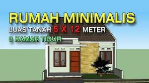 Denah itu sendiri bisa kamu buat secara manual atau menggunakan bantuan aplikasi desain rumah.dengan denah tersebut, kamu dan kontraktor dapat memperhitungkan luas lahan serta jumlah kamar yang dibutuhkan. Rumah Minimalis 6x12 Meter 3 Kamar Tidur Youtube