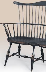 Historical New York Windsor Settee Colonial Furniture Windsor Dining Chairs Colonial Chair
