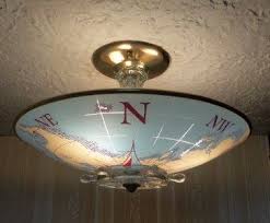 Vintage Nautical World Map Globe Ceiling Light Fixture Nautical Ceiling Light Globe Ceiling Light Ceiling Lights