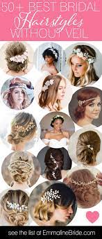 Each hairstyle shown also features has a hair accessory which is available to buy (just click on a photo or the link below the photo for details). 50 Best Bridal Hairstyles Without Veil Emmaline Bride Wedding