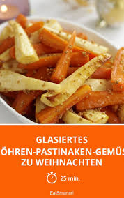 Glasiertes Mohren Pastinaken Gemuse Zu Weihnachten Rezept Glasierte Mohren Pastinaken Pastinaken Rezepte