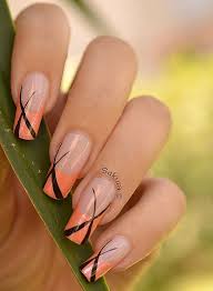 nail art french graphique nagel nagelideen coole nagel