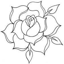 Images For Traditional Rose Line Drawing Old School Rose Rose Outline Drawing Roses Drawing Color the rose drawing with the use of bloody red color. traditional rose line drawing