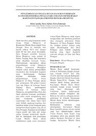 Proposal pengelolaan hutan sebagai tempat wisata. Https Journal Ubb Ac Id Index Php Lppm Article Download 176 158
