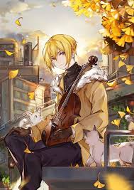 Add yellow as a favorite today! áº£nh Anime Ä'áº¹p 2 Anime Boy Yellow Hair Anime Music Anime Cute Anime Guys