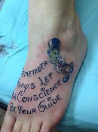 Disney Tattoo Jiminy Cricket Tattoo Inspirational Tattoos Disney Tattoos Tattoos