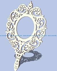 Hand mirrors with light reflection. Hand Mirror File Cdr And Dxf Free Vector Download For Laser Cut Download Free Vector