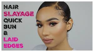 However, the delicate and thin nature of baby hair means that it can be very flyaway. Hair Slayage Quick Bun Laid Af Baby Hairs Youtube