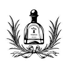Tequila Logo Bottle 1 Barrel Pub Bar Tavern Brew Brewery Etsy In 2021 Bottle Drawing Bottle Tattoo Bottle Logo