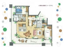 大型マンションには 間取りにそれぞれaタイプ bタイプとか 色々なタイプがありますが マンション リノベーション 間取り図 家の間取り