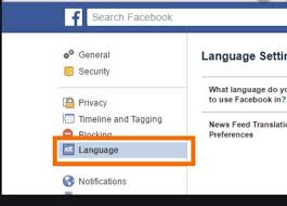 Facebook Language Settings Change Facebook Language Sunrise Language Facebook Platform Facebook Mobile App